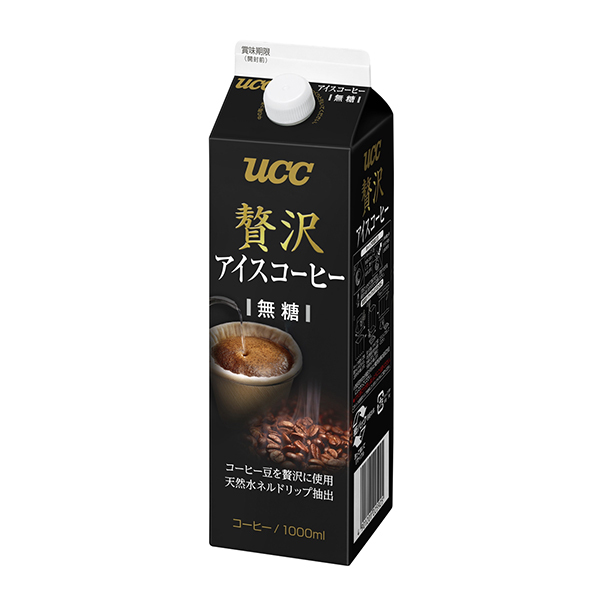 UCC 贅沢アイスコーヒー 業務用 無糖 1000ml