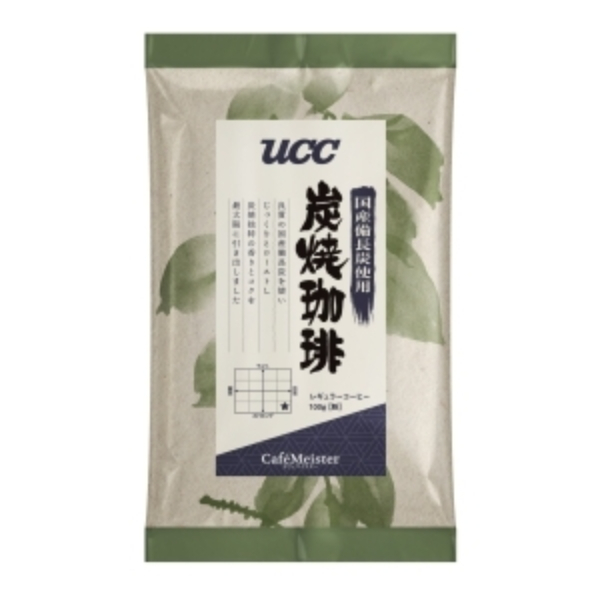 UCC カフェマイスター 国産備長炭炭焼珈琲（粉）100g