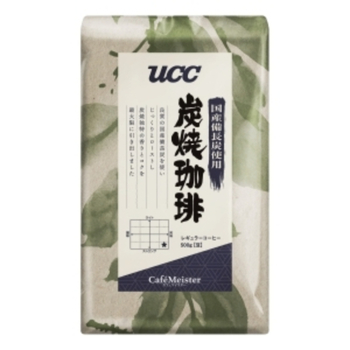 UCC カフェマイスター国産備長炭炭焼珈琲（豆）AP500g
