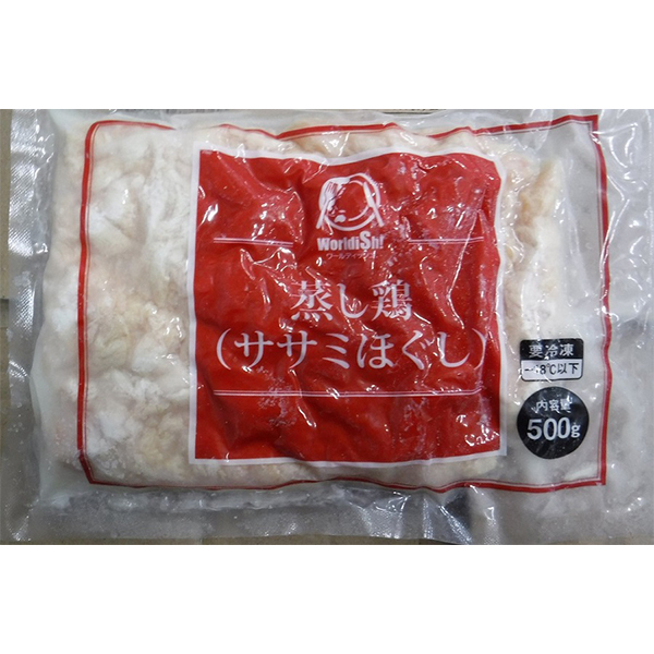 神栄 蒸し鶏ほぐし（ササミ）冷凍 500g