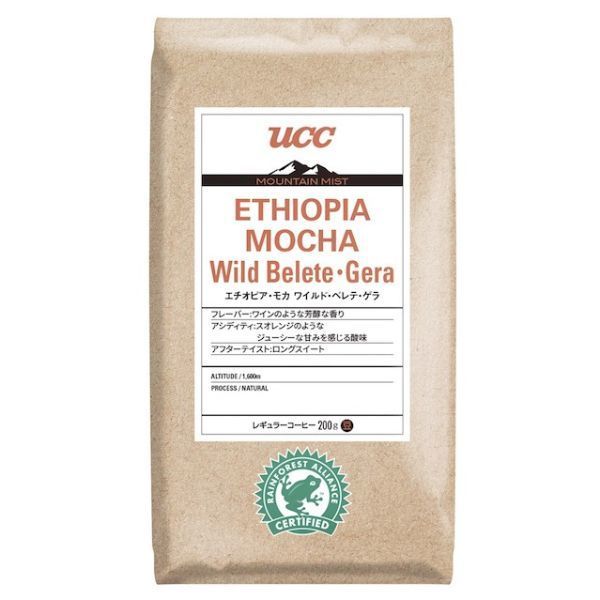 UCC MOUNTAIN MIST エチオピアモカ  ワイルド・ベレテ・ゲラ（豆） 2020 AP200g