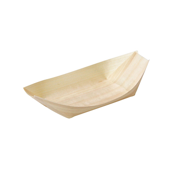 【直送】ヤマコー 経木容器（ポプラ）舟皿（100枚入）7寸（23589）