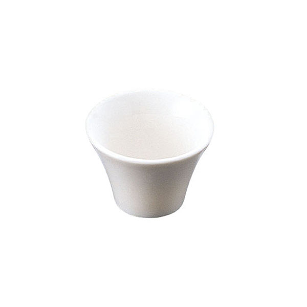 【直送】ヤマコー 陶器・反り丸型珍味入 白（26724）
