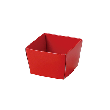 【直送】ヤマコー 重箱用 赤色紙中子 9割 6.5寸用（27746）