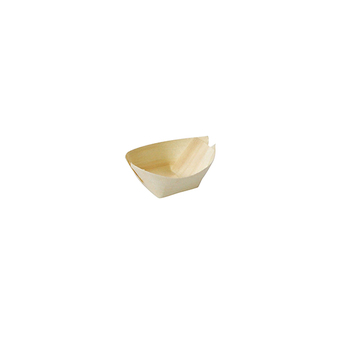 【直送】ヤマコー 経木容器（ポプラ）舟皿（100枚入）小・深型（23583）
