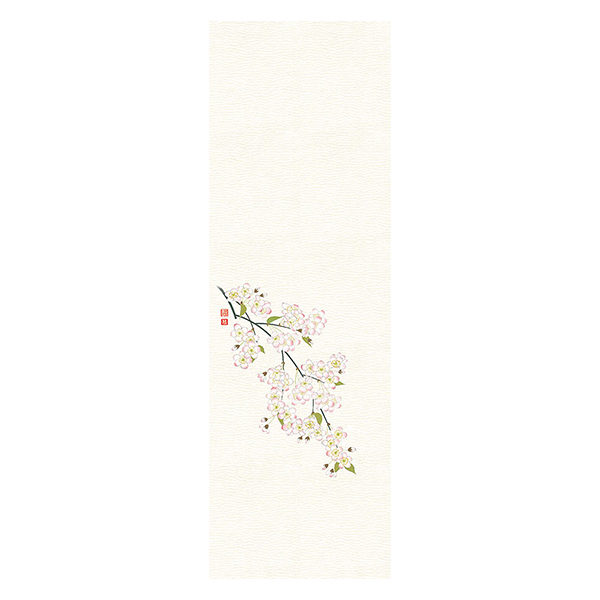 【直送】ヤマコー おもてな紙お膳掛紙 桜（3月～4月）100枚入（66809）