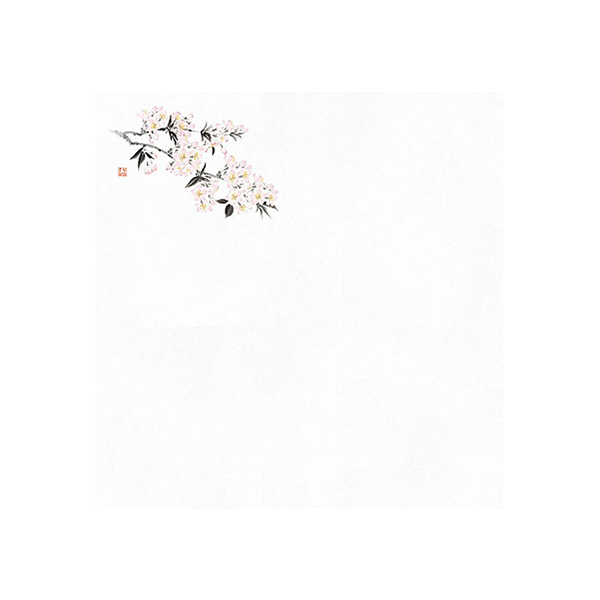 【直送】ヤマコー 5寸 花宴耐油天紙 桜（3月～4月）100枚入（68505）