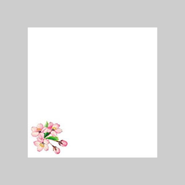 【直送】ヤマコー ミニ耐油天紙 桜（3月～4月）100枚入（66353）