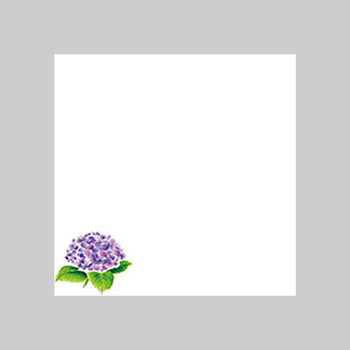 【直送】ヤマコー ミニ耐油天紙 紫陽花（6月～7月）100枚入（66358）